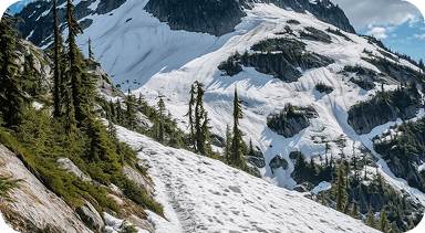 Snowy mountain